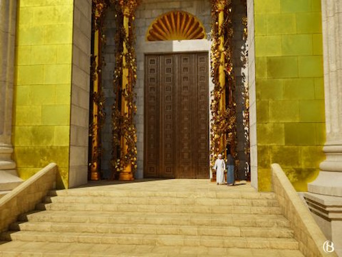 Entrance to the Holy Sanctuary of Herod's Temple